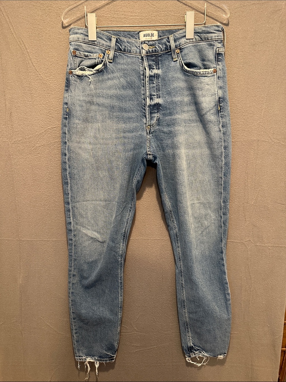 Agolde Light Blue Slim Straight Men's Jeans